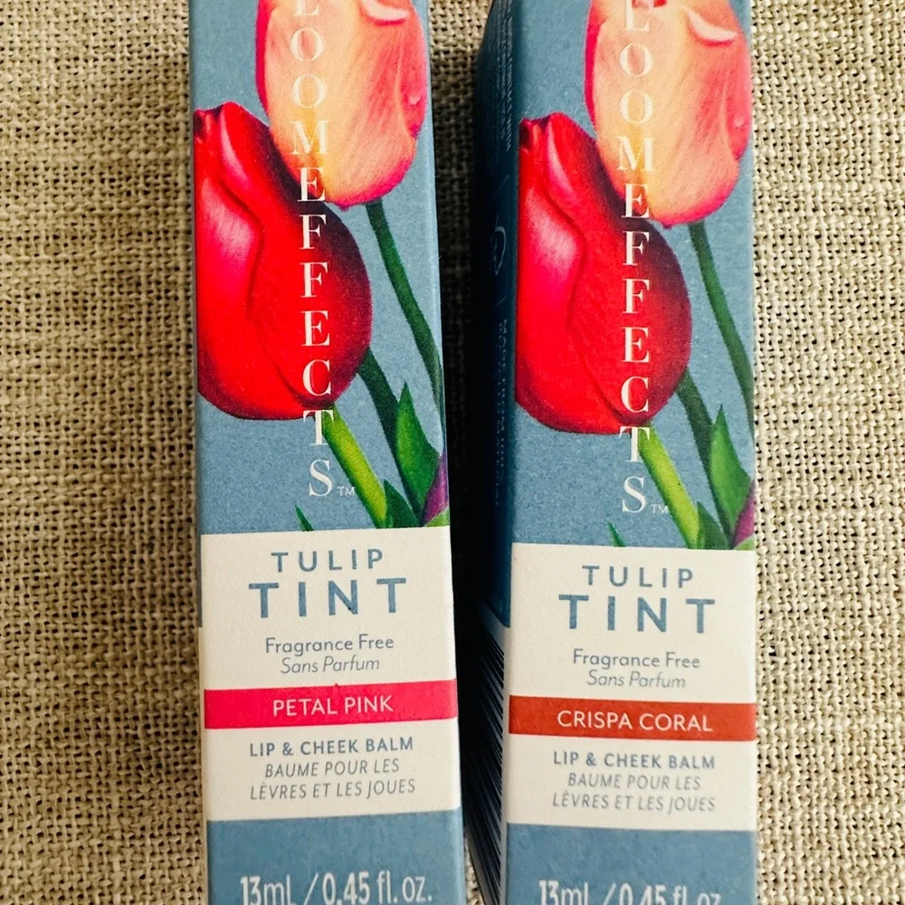 Tulip Tint Lip & Cheek Balm Set - Petal Pink & Crisp Coral
